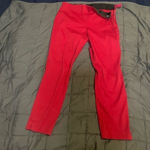 Red Women’s Size 12 Old Navy Cotton and Spandex Pants